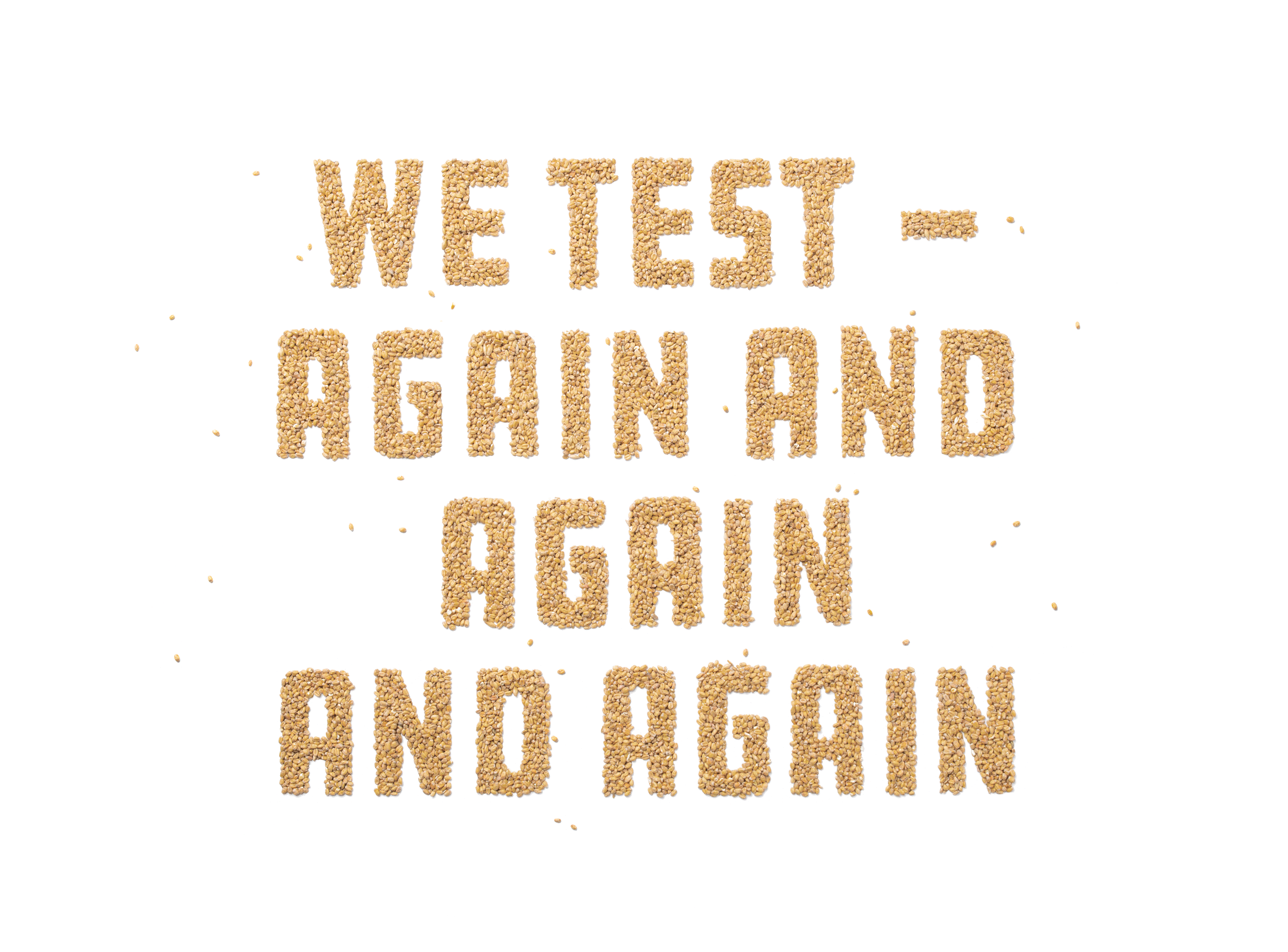 We test again and again and again 