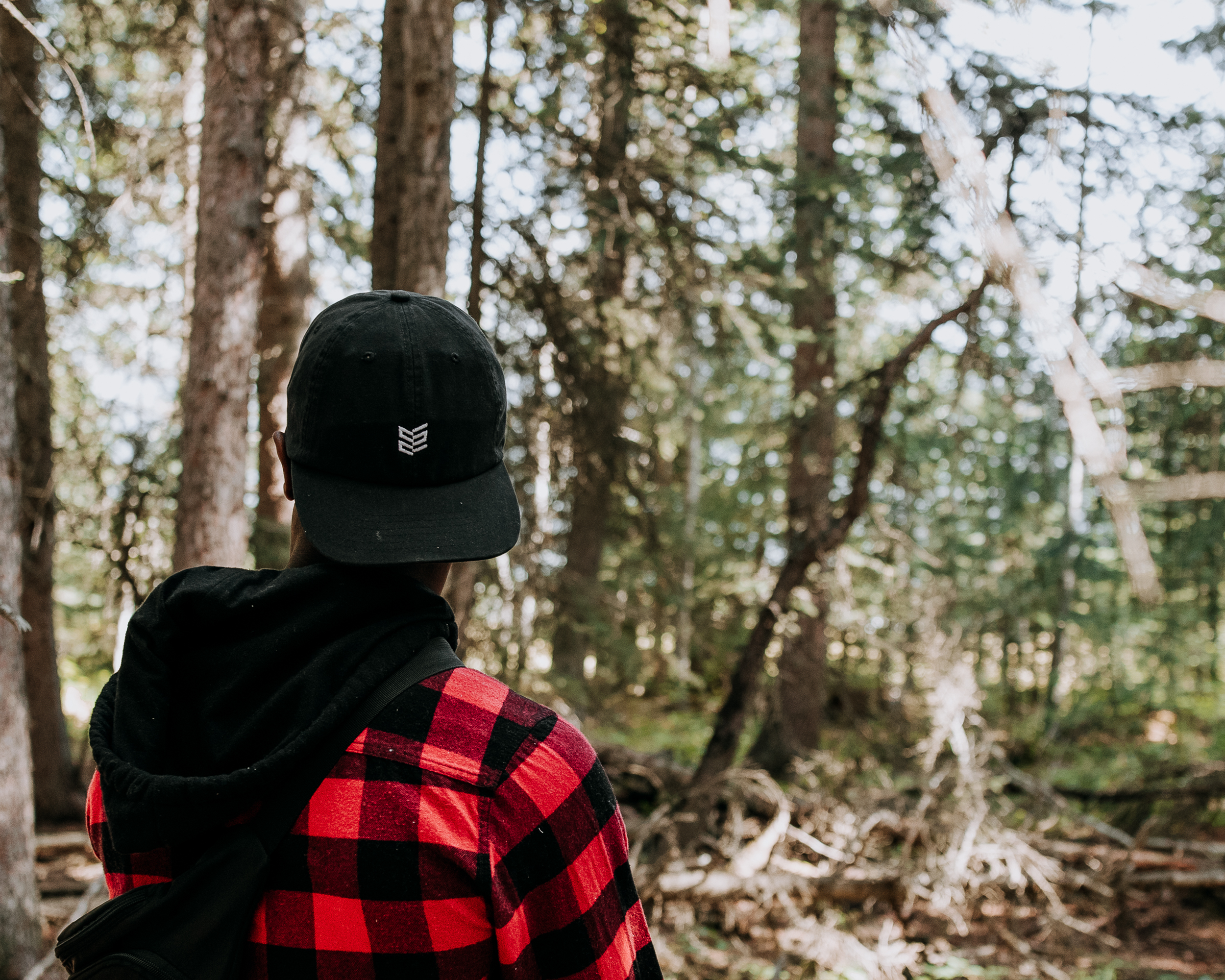 person wearing Spritleaf branded hat