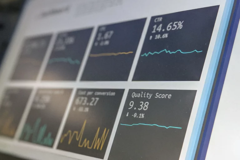 Screenshot of Google Analytics Data in Data Studio