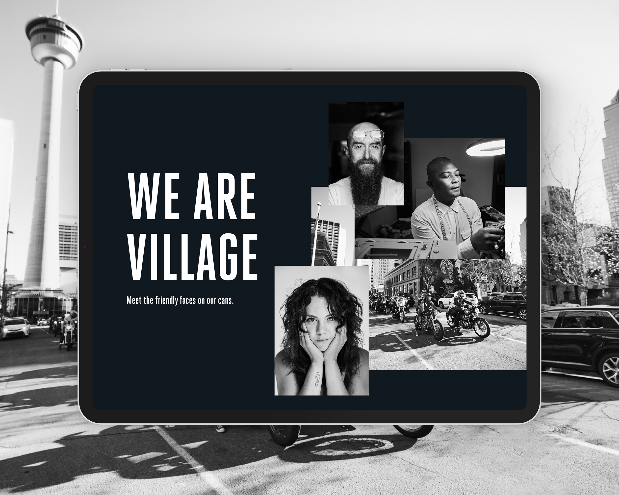We Are Village - Meet the friendly faces on our new cans