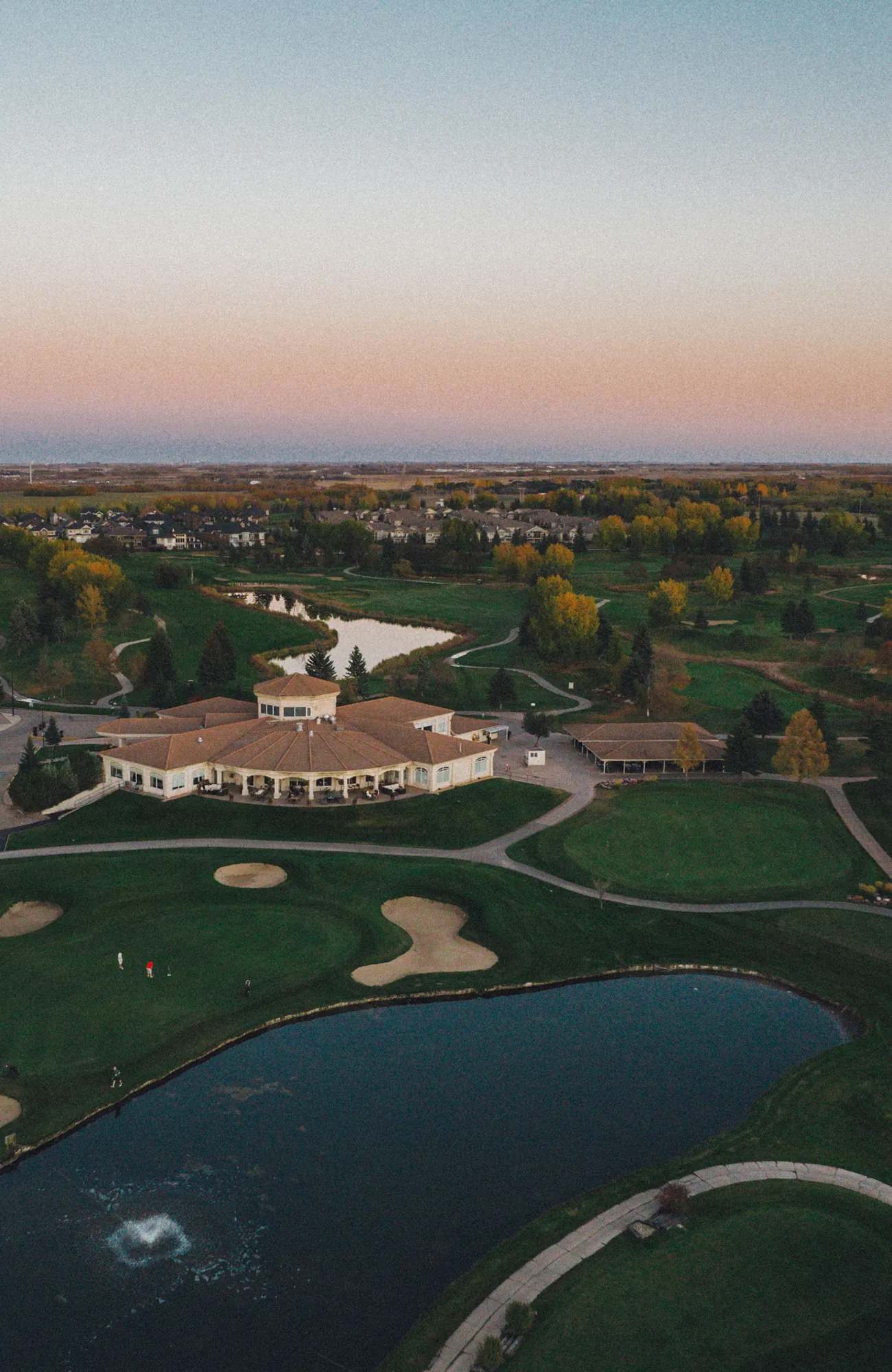 bird's eye view of clubhouse